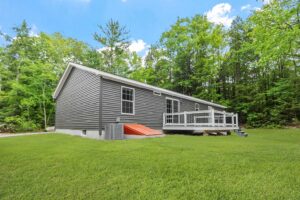 Rear exterior of a manufactured home sold by Northern Mobile Homes, a manufactured home dealer serving New Hampshire