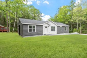 New manufactured home exterior sold by Northern Mobile Homes, a manufactured home dealer serving New Hampshire